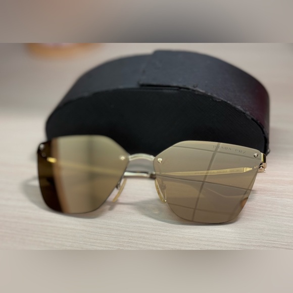 Prada Women's SPR68T SPR/68T Fashion Cat Eye Polarized Sunglasses - Picture 8 of 12